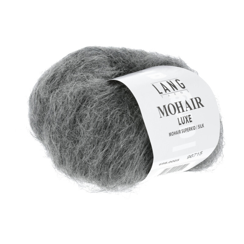 Lang Yarns Mohair Luxe Grau Mélange 0005 Preorder