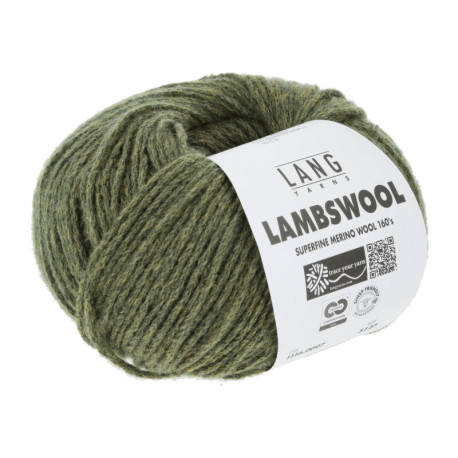 Lang Yarns Lambswool Olive Mélange 0097