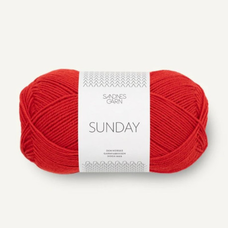 Sandnes Sunday Scarlet Red 4018  Preorder
