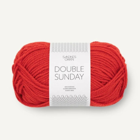 Sandnes Double Sunday Scarlet Red 4018 Preorder