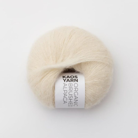 Kaos Yarn Organic Brushed Alpaca Natural 2001