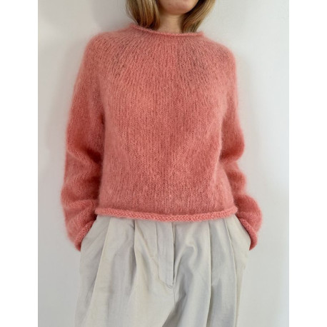 Le Knit Plain Yoke Sweater Wollpaket
