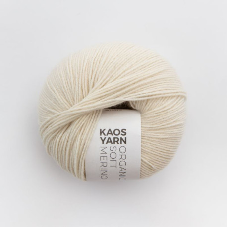 Kaos Yarn Organic Soft Merino - Natural 1001