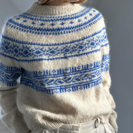 Le Knit Porcelain Yoke Sweater Wollpaket
