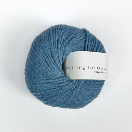 Knitting for Olive Heavy Merino Dove Blue Detail