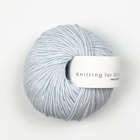 Knitting for Olive Heavy Merino Ice Blue Detail