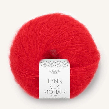 Sandnes Tynn Silk Mohair Scarlet Red 4018 Preorder