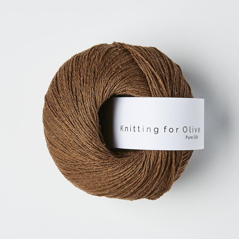 Knitting for Olive Pure Silk Dark Cognac