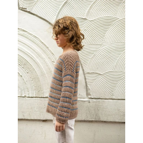 Sandnes 2405 3 Sebbe Sweater Junior Strickset