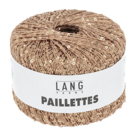 Lang Yarns Paillettes Lachs / Gold 0028