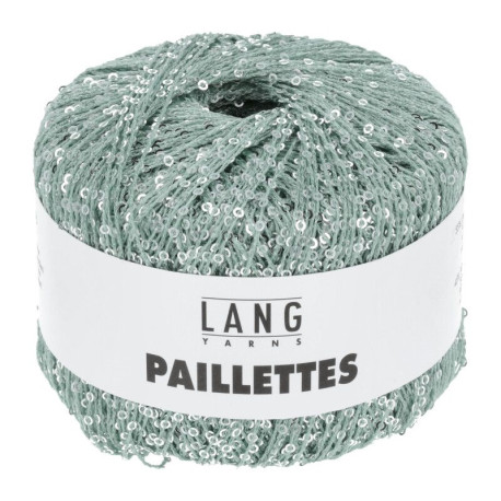 Lang Yarns Paillettes Aqua / Silber 0072