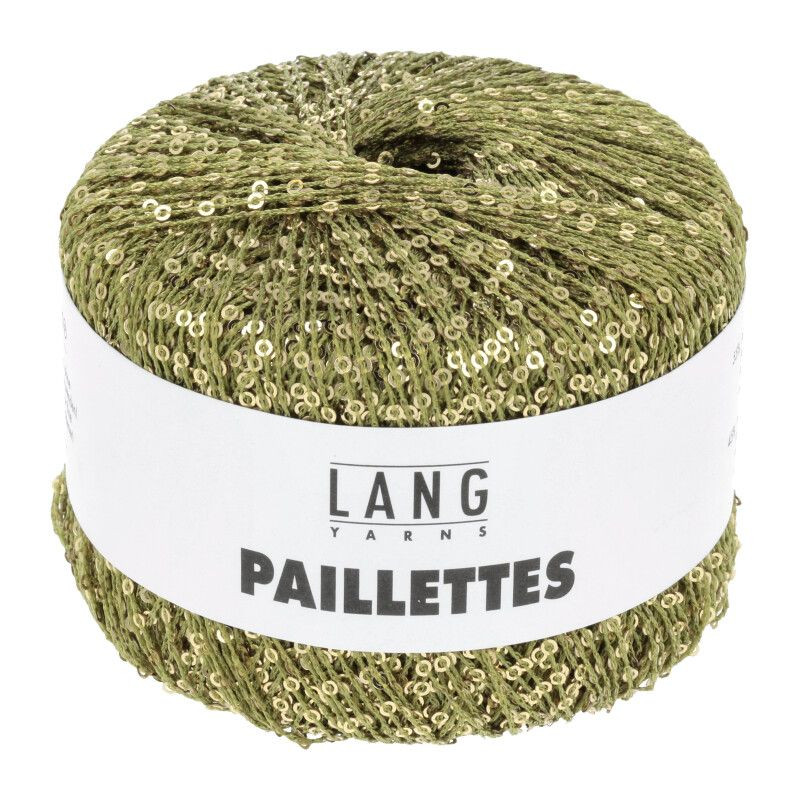 Lang Yarns Paillettes Kiwi / Gold 0097