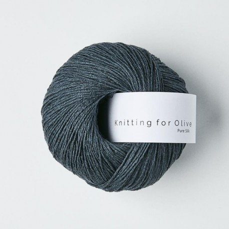 Knitting for Olive Pure Silk Deep Petroleum Blue