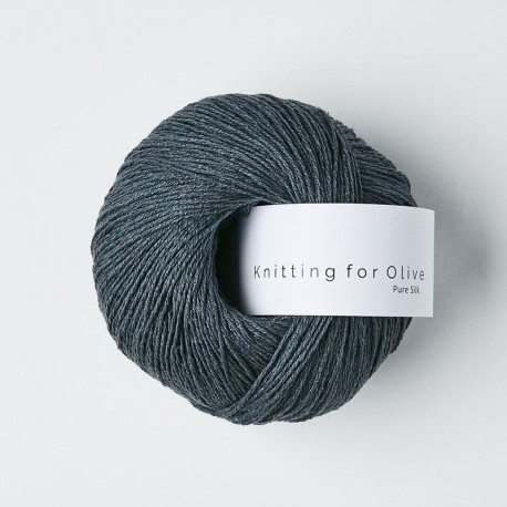 Knitting for Olive Pure Silk Deep Petroleum Blue