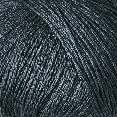 Knitting for Olive Pure Silk Deep Petroleum Blue Detail