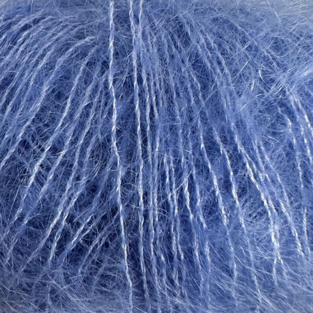 Knitting for Olive Soft Silk Mohair Lavender Blue Detail