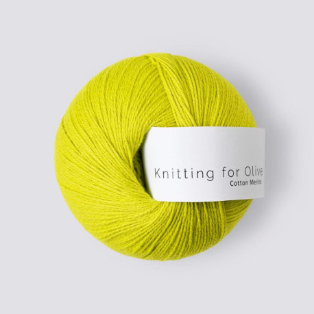 Knitting for Olive Cotton Merino Lime Yellow