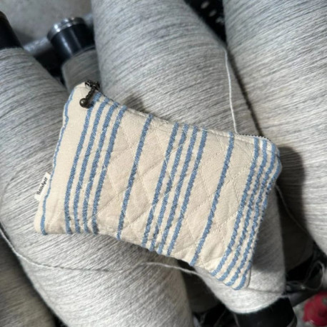 PetiteKnit Knitter's Tool Purse Striped Seersucker