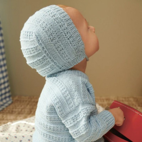 Sandnes 2407 1a  Fillip Sweater Baby Strickset