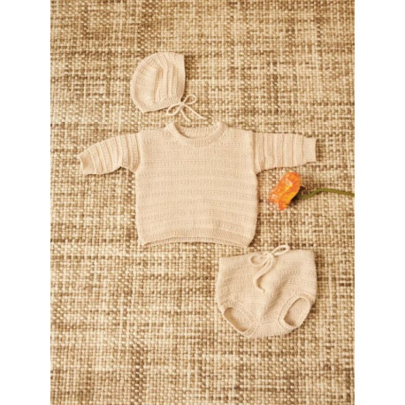 Sandnes 2407 1a  Fillip Sweater Baby Strickset