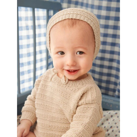 Sandnes 2407 1a  Fillip Sweater Baby Strickset