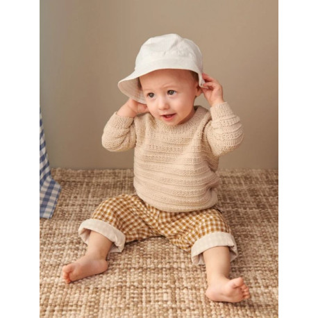 Sandnes 2407 1a  Fillip Sweater Baby Strickset