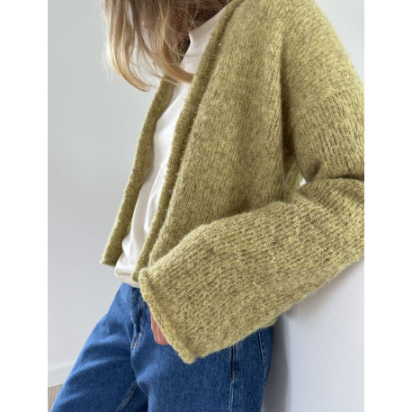 Le Knit Plain Cardigan Light Wollpaket