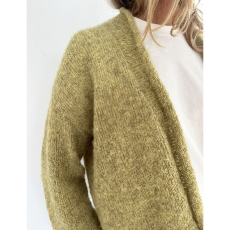 Le Knit Plain Cardigan Light Wollpaket