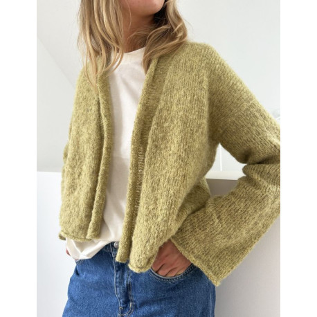 Le Knit Plain Cardigan Light Wollpaket