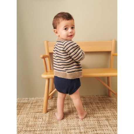 Sandnes 2407-6a - Collin Sweater Baby [Strickset]