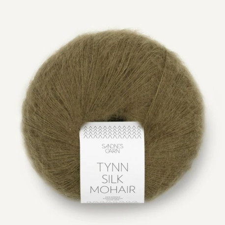 Sandnes Tynn Silk Mohair Dark Olive 9873 Preorder