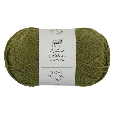 Novita Soft Merino 4 Ply Moss 306 Preorder