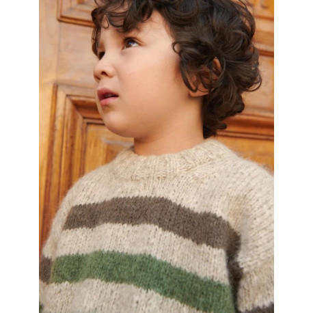 Sandnes 2408 9 Adam Sweater Junior Strickset