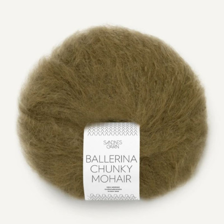 Sandnes Ballerina Chunky Mohair Dark Olive 9875