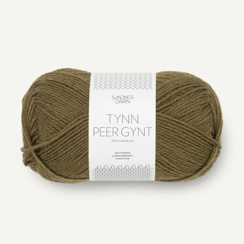 Sandnes Tynn Peer Gynt Dark Olive 9873