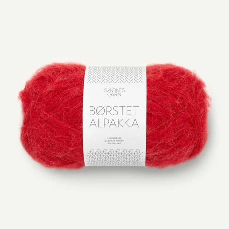 Sandnes Borstet Alpakka Equestrian Red 4227