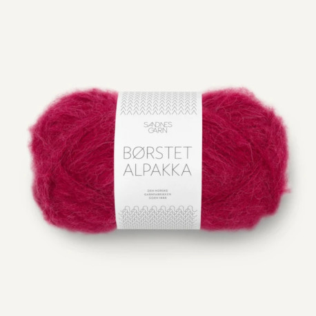 Sandnes Borstet Alpakka Rumba Red 4255