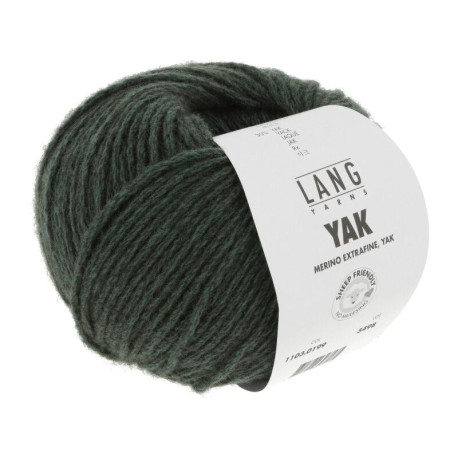 Lang Yarns Yak Armeegrün Mélange 0199