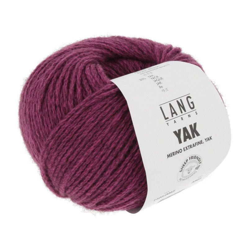 Lang Yarns Yak Himbeere Mélange 0065