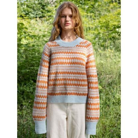 Sandnes 2410 3 Kleiva Damenpullover Strickset