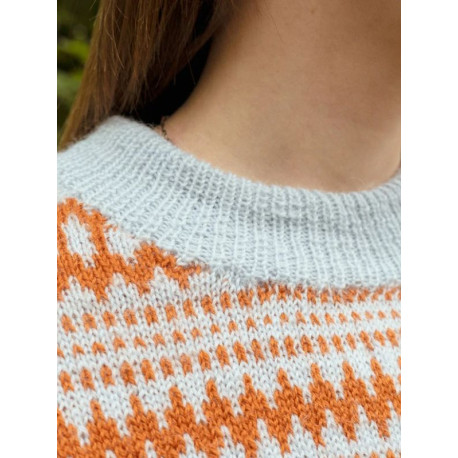 Sandnes 2410 3 Kleiva Damenpullover Strickset