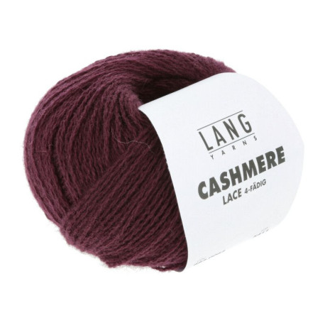 Lang Yarns Cashmere Lace Wein 0062 Preorder