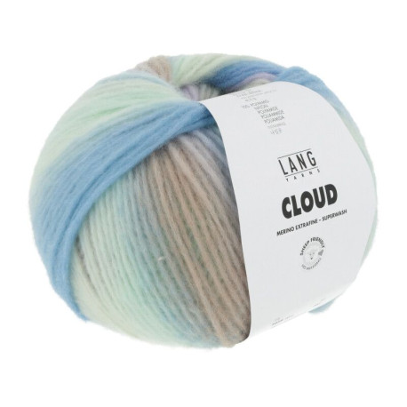 Lang Yarns Cloud Hellgrün/Hellblau/Lila 0014 Preorder