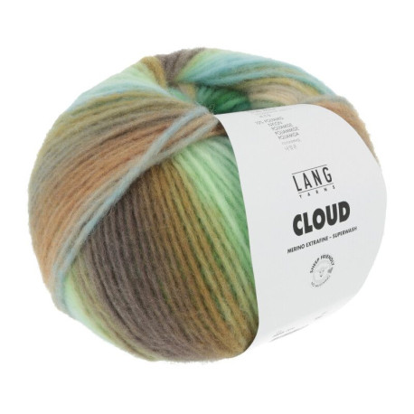 Lang Yarns Cloud Grün/Türkis/Messing 0016 Preorder