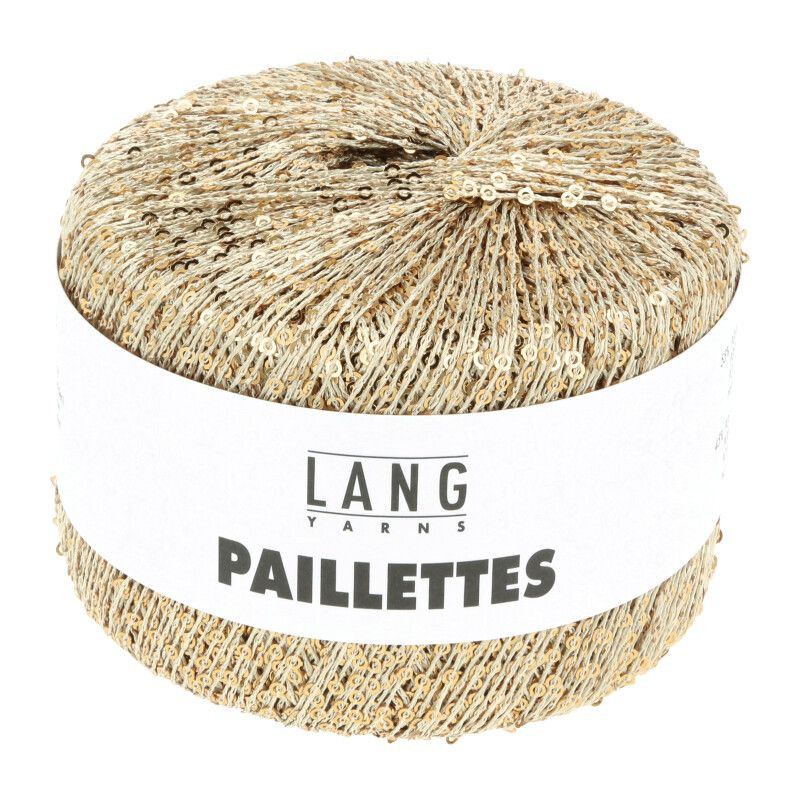 Lang Yarns Paillettes Hellbeige/Grün 0096 Preorder