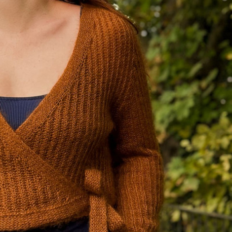 Rust Knitwear Brioche Bliss Wrap