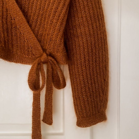 Rust Knitwear Brioche Bliss Wrap