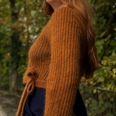 Rust Knitwear Brioche Bliss Wrap