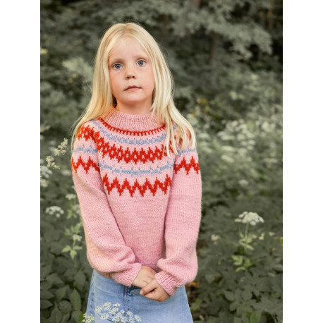 Sandnes 2411 2 Polar-Light Kinderpullover Strickset