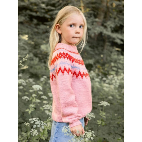 Sandnes 2411 2 Polar-Light Kinderpullover Strickset